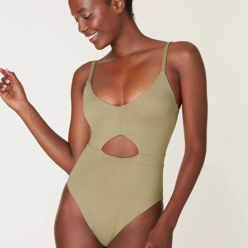 ANDIE The Samoa One Piece SWIMSUIT Size M L XL Swimwear Olive NEW
